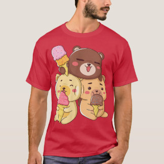 Niedliche Bären Liebe Eiscreme T-Shirt