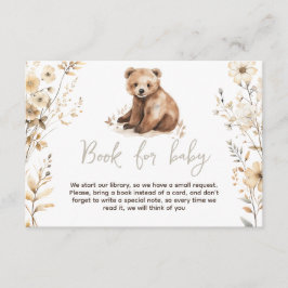 Niedliche Bärenaquarine Kinderduschkarte Begleitkarte