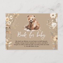 Niedliche Bärenaquarine Kinderduschkarte Begleitkarte