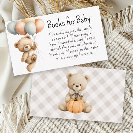 Niedliche Bärenbücher für Baby Begleitkarte
