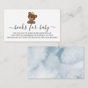 Niedliche Bärenbücher für Babydusche Begleitkarte