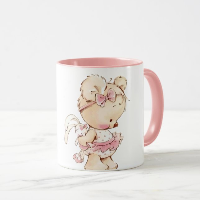 Niedliche Bärendruckkaffee Tasse (VorderseiteRechts)