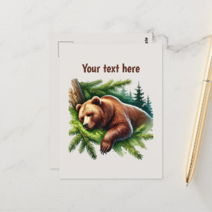 Niedliche Bärenliebhaber Postkarte