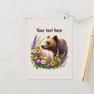 Niedliche Bärenliebhaber Postkarte