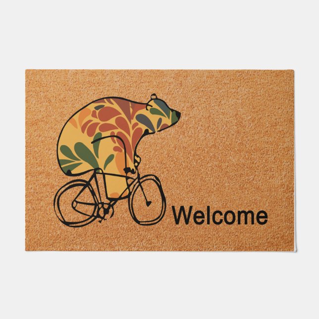 Niedliche Bärenmatte, Vorderruge, Hauswärmespende Fußmatte (Vorderseite)