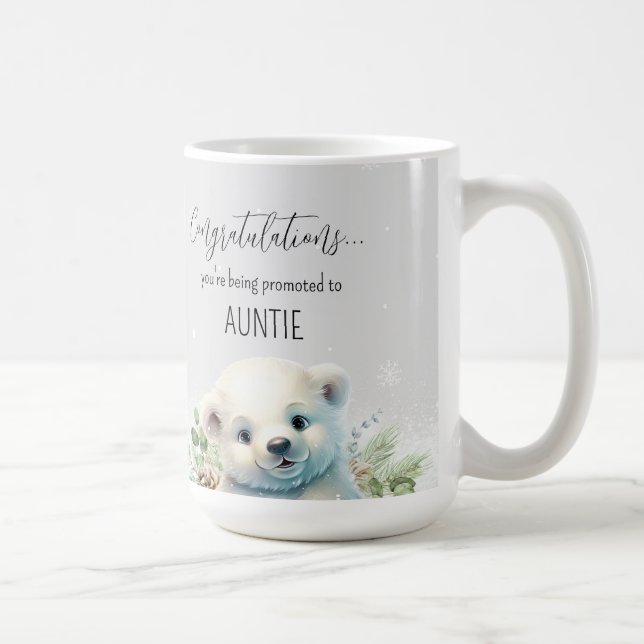 Niedliche Bärenschwangerschaft bei Tanten Kaffeetasse (Rechts)