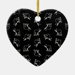 Niedliche Bärn-Vintages Keramik Ornament