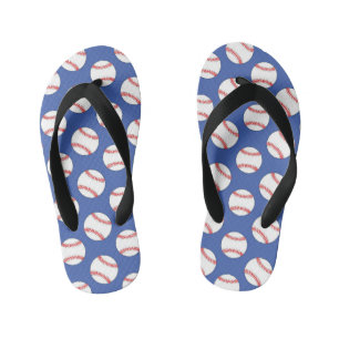 Niedliche Baseball-Sportmuster-Flip-Flops Kinderbadesandalen