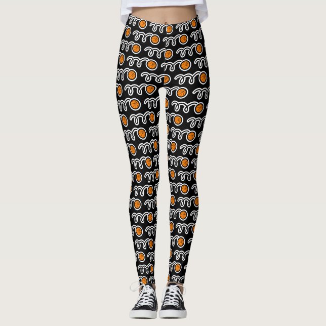 Niedliche Basketballsportart Leggings (Vorderseite)