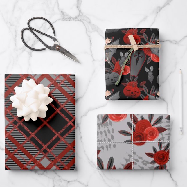 NIEDLICHE BATGIRL HALLOWEEN KAFFINEN AUS SCHWARZGO GESCHENKPAPIER SET (Vorderseite)