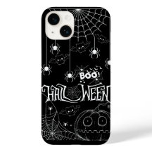 Niedliche Bats & Spooky Pumpkins iPhone Case