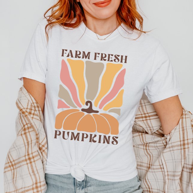 Niedliche Bauernhof Fresh Fall Pumpkin Saison T-Shirt (Von Creator hochgeladen)
