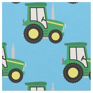 Niedliche Bauernkids Traktor blau Stoff