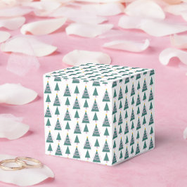 Niedliche Baumdoodles Rosa Grün Geschenkschachtel