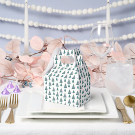 Niedliche Baumdoodles Rosa Grün Geschenkschachtel