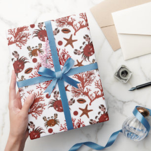 Niedliche Beachkrabben Muster Party Packung Geschenkpapier