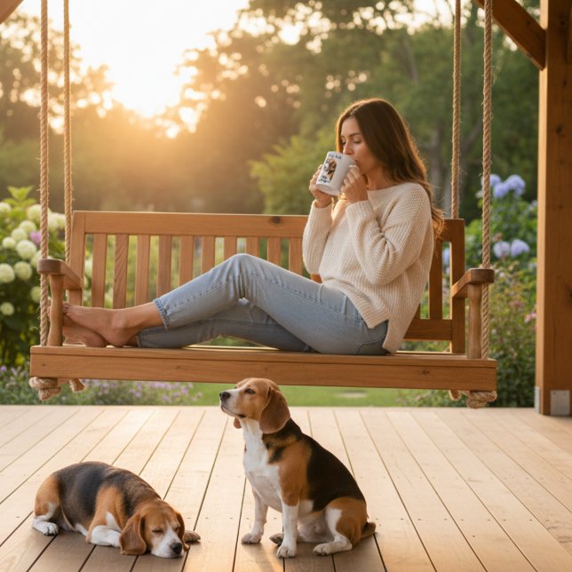 Niedliche Beagle-Liebe Kaffeetasse (Von Creator hochgeladen)