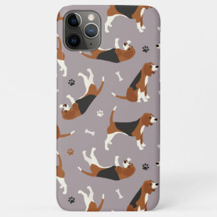 Niedliche Beagle Paws and Bones Gray Case-Mate iPh iPhone Hülle