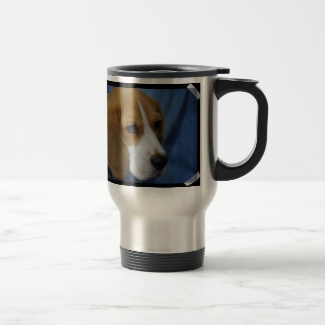 Niedliche Beagle-Reise-Tasse Reisebecher (Rechts)