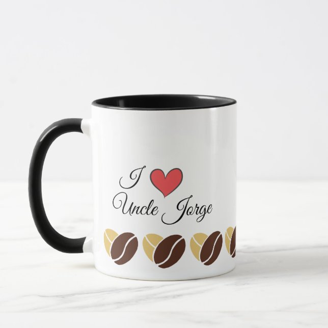 Niedliche Bean-Tasse - individualisierbares Gesche Tasse (Links)