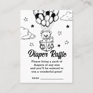 Niedliche Bear Baby Dusche Windelwanne Umschließka Platzkarte