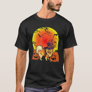 Niedliche Begleiter liebt Spitz Hund Hexenhut Hall T-Shirt