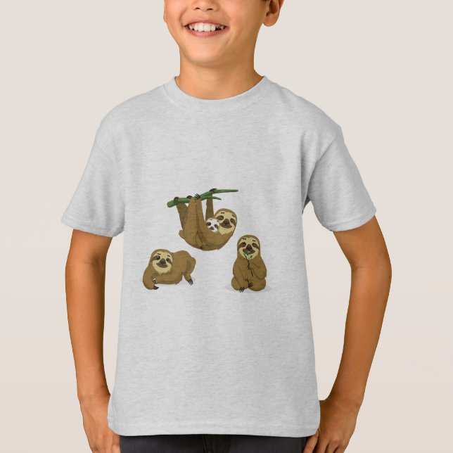 Niedliche, belebte Abstände T-Shirt (Vorderseite)