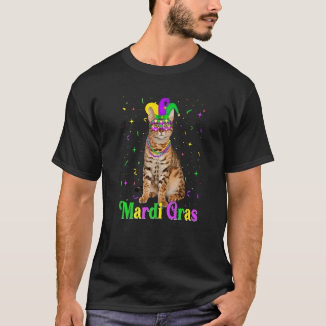 Niedliche Bengalische Katze Funny Animals Lover Ma T-Shirt (Vorderseite)