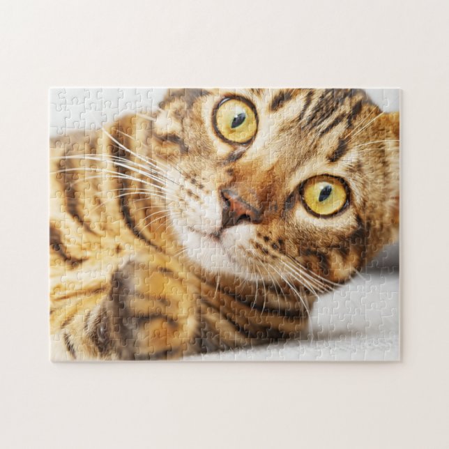 Niedliche Bengalische Katze Puzzle (Horizontal)
