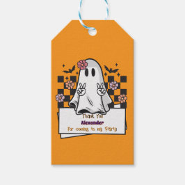 Niedliche Benutzerdefiniert Danke Halloween Ghost Geschenkanhänger