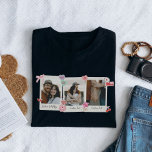 Niedliche benutzerdefinierte Fotos und Textübergab T-Shirt<br><div class="desc">Erstellen Sie mit unserem Custom Foto Shirt für Paare einen zeitlosen Sake! Personalisieren Sie es mit Ihrem Lieblingspärchen in einem Retro-inspirierten Design, perfekt für Jubiläen, Valentinstag, oder einfach nur weil. Sie können es mit Ihren Fotos und Text anpassen. Dieses Shirt ist ein einzigartiges Geschenk zum Feiern der Liebe. Dieses trendige...</div>