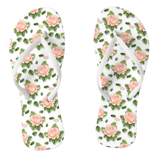 Niedliche benutzerdefinierte Pfirsichblossom Flip  Flops (Fußbett)