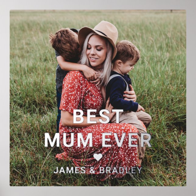 Niedliche BEST MUM PRO Foto der Muttermutter Foliendrucke (Vorderseite)