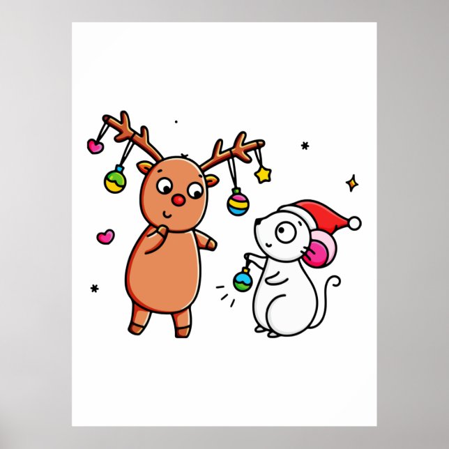 NIEDLICHE BESTE FREUNDE-SHARING GEKÜMMERT POSTER (Vorne)