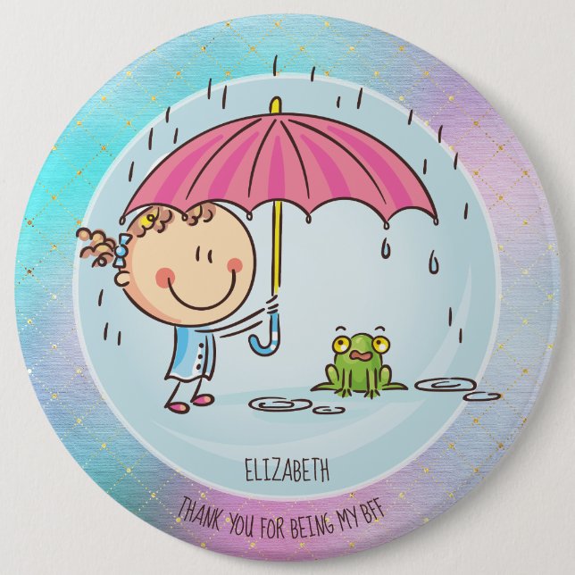 Niedliche BESTE FREUNDIN Besties Kawaii Geschenke  Button (Vorderseite)