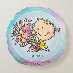 Niedliche BESTE FREUNDIN Besties Kawaii Geschenke  Rundes Kissen