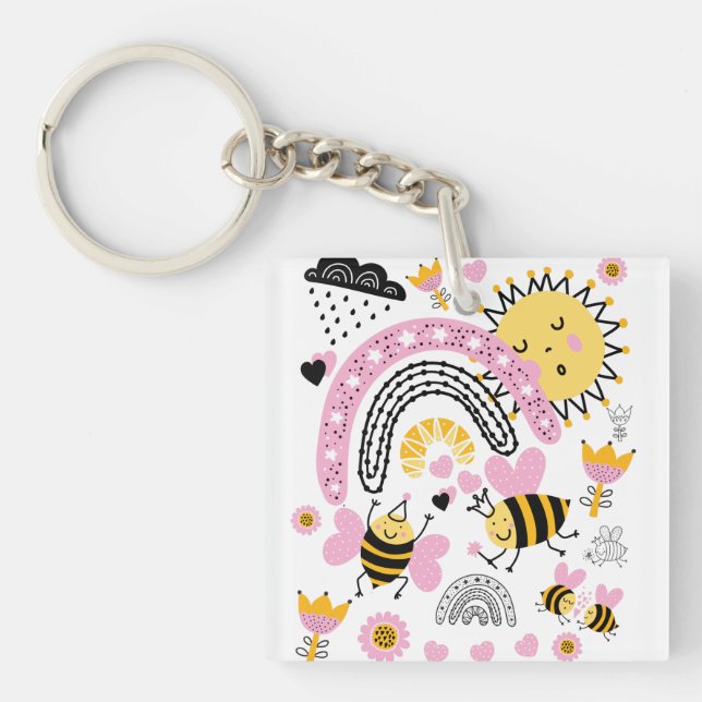 Niedliche BESTE FREUNDIN der Königin, Baby Girl, G Schlüsselanhänger (Vorderseite)