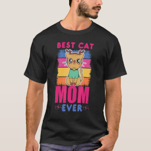 Niedliche beste Katze Mama je Chic Muster für Oma  T-Shirt