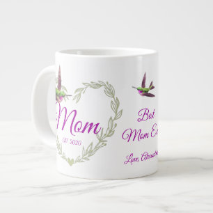 Niedliche Beste Mama je Herz Hummingbird Jumbo-Tasse