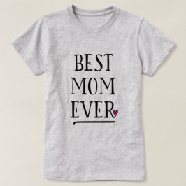 Niedliche beste Mama je mit winziger Herzakzent T-Shirt
