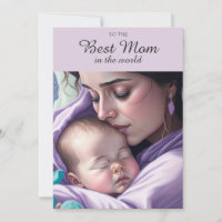 Niedliche Beste Mama Psychische Mutter und Baby Gr