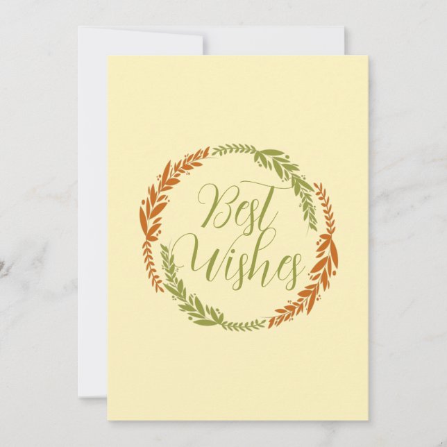 Niedliche Beste Wünsche Postkarte (Vorderseite)