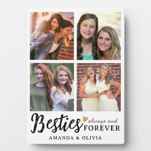 Niedliche Besties Forever Individuelle Name 4 Foto Fotoplatte