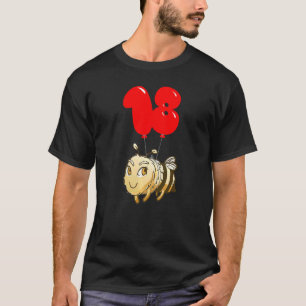Niedliche Biene 18. Geburtstag Kinder Ballon Party T-Shirt