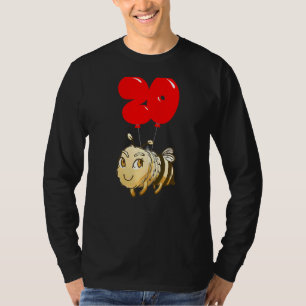 Niedliche Biene 20. Geburtstag Kinder Ballon Party T-Shirt