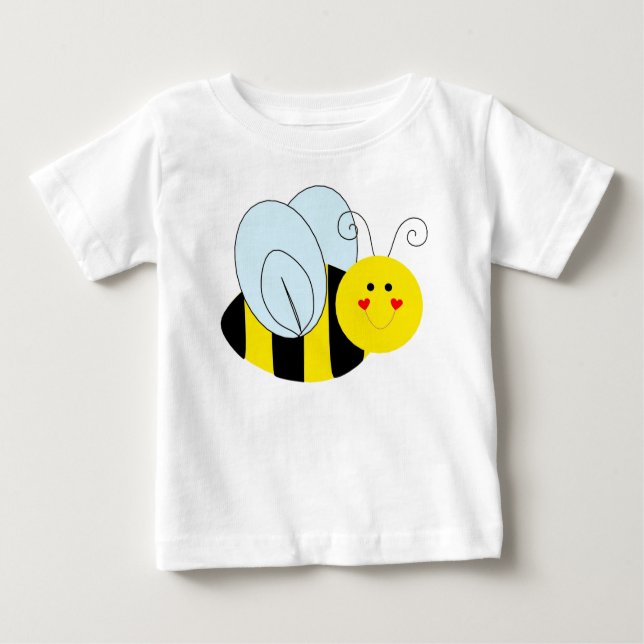 Niedliche Biene Baby T-shirt (Vorderseite)