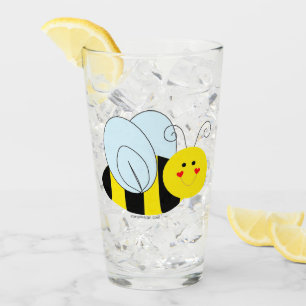 Niedliche Biene Glas