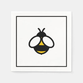 Niedliche Biene, Honigbiene, Hummel Serviette