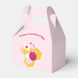 Niedliche Biene mit rosafarbenen Herzklopfen Geschenkschachtel