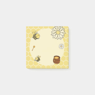 Niedliche Biene mit süßen Honig Post-it Klebezettel